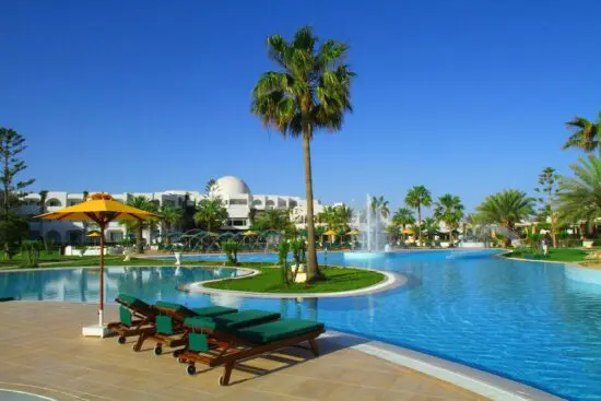10 nights in Hotel Djerba Plaza Thalasso & Spa with all Inclusive and 4 Green Fees