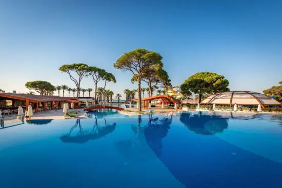 10 nights in Cornelia De Luxe All Inclusive and 5 Green Fees per person (2x GC Cornelia, 2x Gloria, 1x Montgomerie)