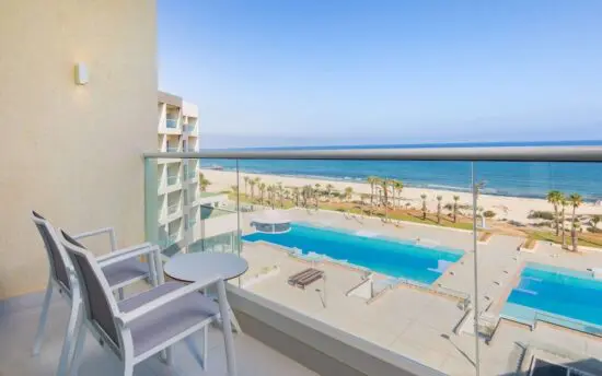 14 nights Hilton Skanes Monastir Beach Resort with Half Board and 5 Green Fees