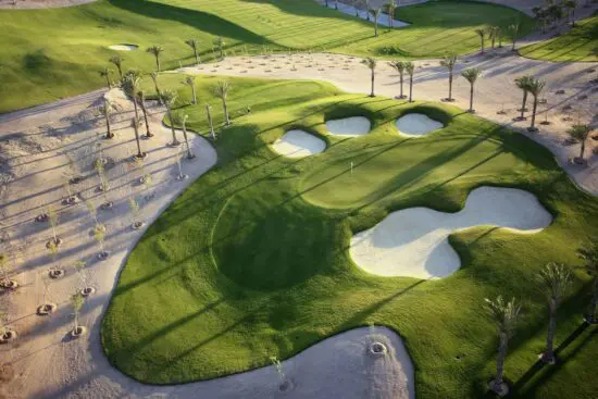 14 nights all-inclusive at Jaz Makadi Saraya and 7 green fees per person (3x GC Madinat Makadi, 4x GC The Cascades)