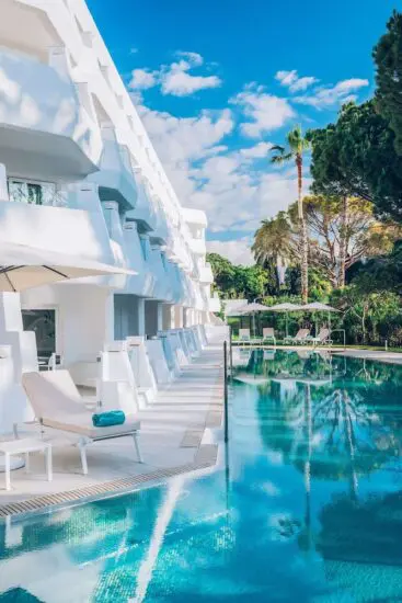 7 nights with breakfast at Iberostar Selection Marbella Coral Beach including 3 Green fees per person (Los Naranjos GC, La Quinta GC and El Paraíso GC)