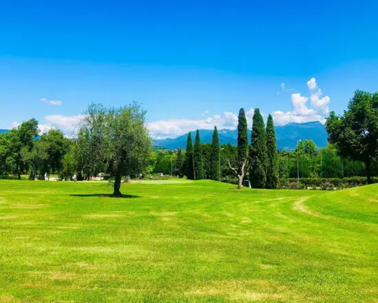 7 nights with breakfast at Hotel Villa Luisa Resort including 5 Green Fees per person (2x Gardagolf Country Club, Arzaga Golf Club, Franciacorta Golf Club, Chervò Golf)