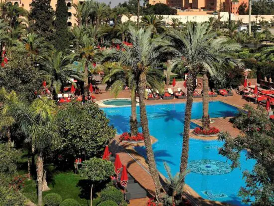 10 Übernachtungen mit Frühstück im Sofitel Marrakech Lounge and Spa inklusive 4 Greenfees pro Person (The Montgomerie, Noria, Royal GC und Amelkis)