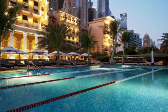 10 nights at The Westin Dubai Mina Seyahi Beach Resort & Marina with 4 green fees (Trump International Golf Club, The Els Club, Dubai Hills Golf Club, The Montgomerie Dubai Golf Club)